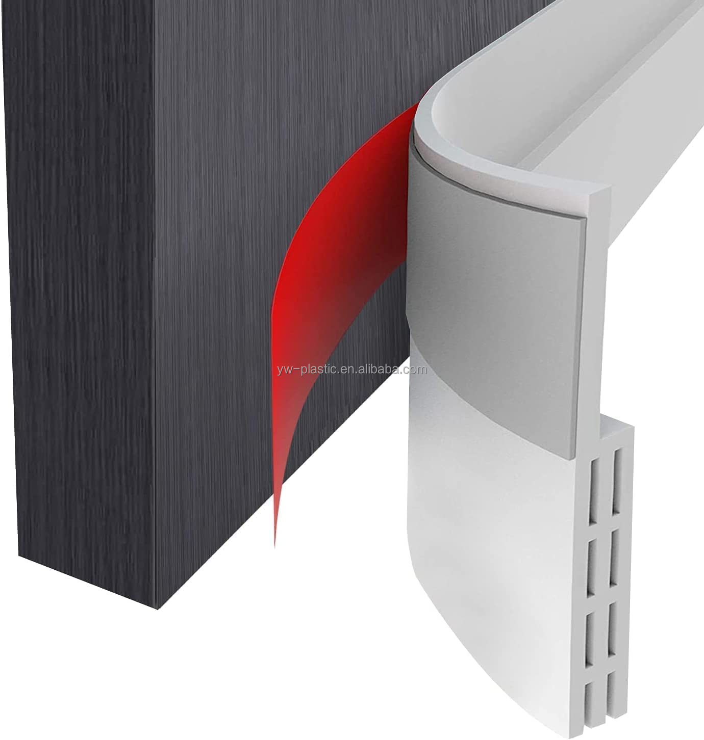 5cm Under Door Sweep Weather Stripping Door Draft Stopper for Air Leakage Prevention