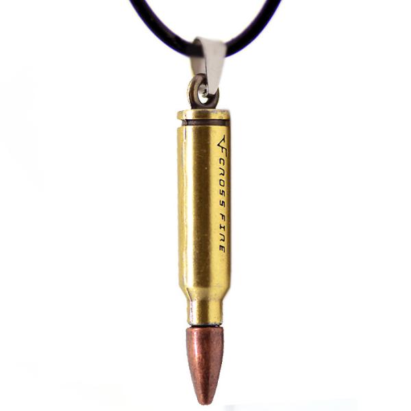 New Fashion Wholesale Fashion Gold steel Jewelries Accessories men bullet Pendant Necklace Emoji Jewelry