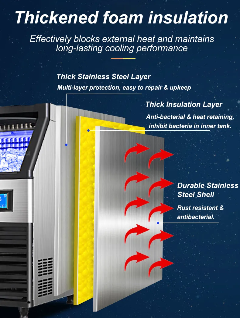 Automatic Large Ice Machine 1000kg Large Cube Ice Maker 220V For Vegetable