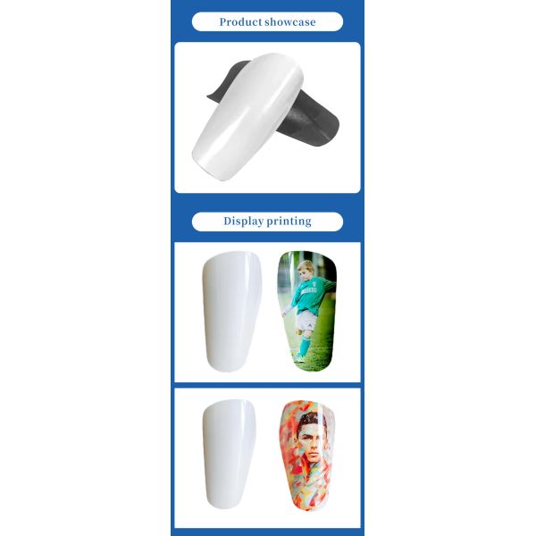 Sublimation Mini Soccer Shin Guards Plastic Diy Custom Printing logo Football Equipment