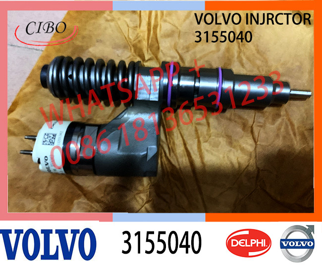 D12D Common Rail Fuel Injector VOE3155040 3155040 for EC360 EC360B EC460 Excavator Injector
