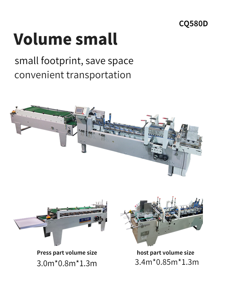 Video Outgoing-Inspection Provided Automatic Gluing Machine for Carton Folder 3ACQ**580D