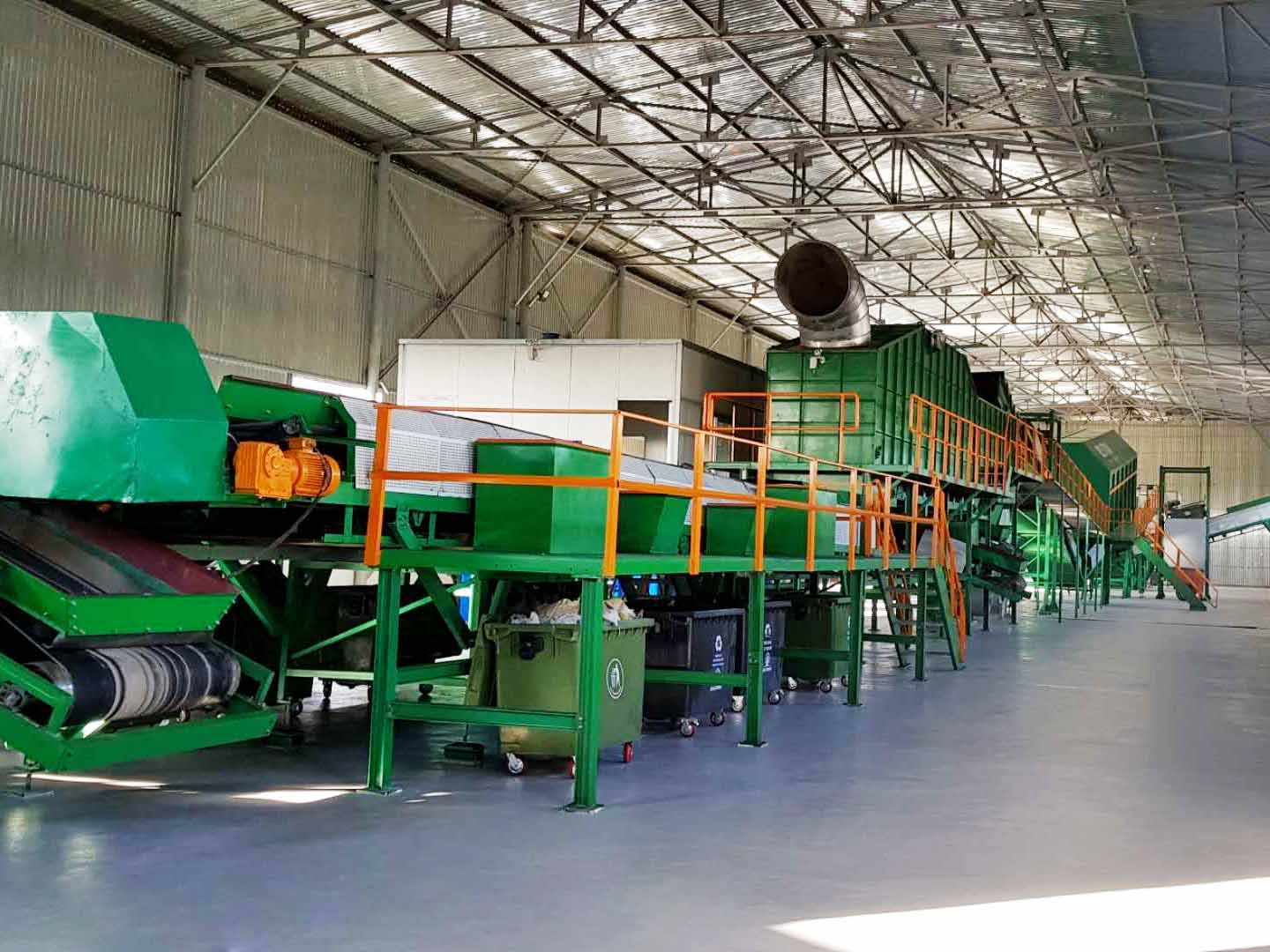 RDF Recycling Sorting Packaging Wrappers Cardboards Waste Plant