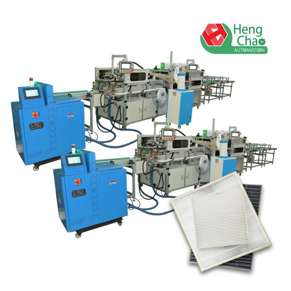 Cheap 500mm 14KW Car Filter Making Machine Cabin Air Filter Gluing Machine for sale
