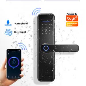China Waterproof Smart Tuya APP Security WiFi Fingerprint Home Outdoor Gate Card Code Door Lock on sale