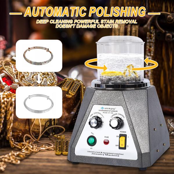Tooltos KT-100 Magnetic Tumbler Polisher Machine For Jewelry