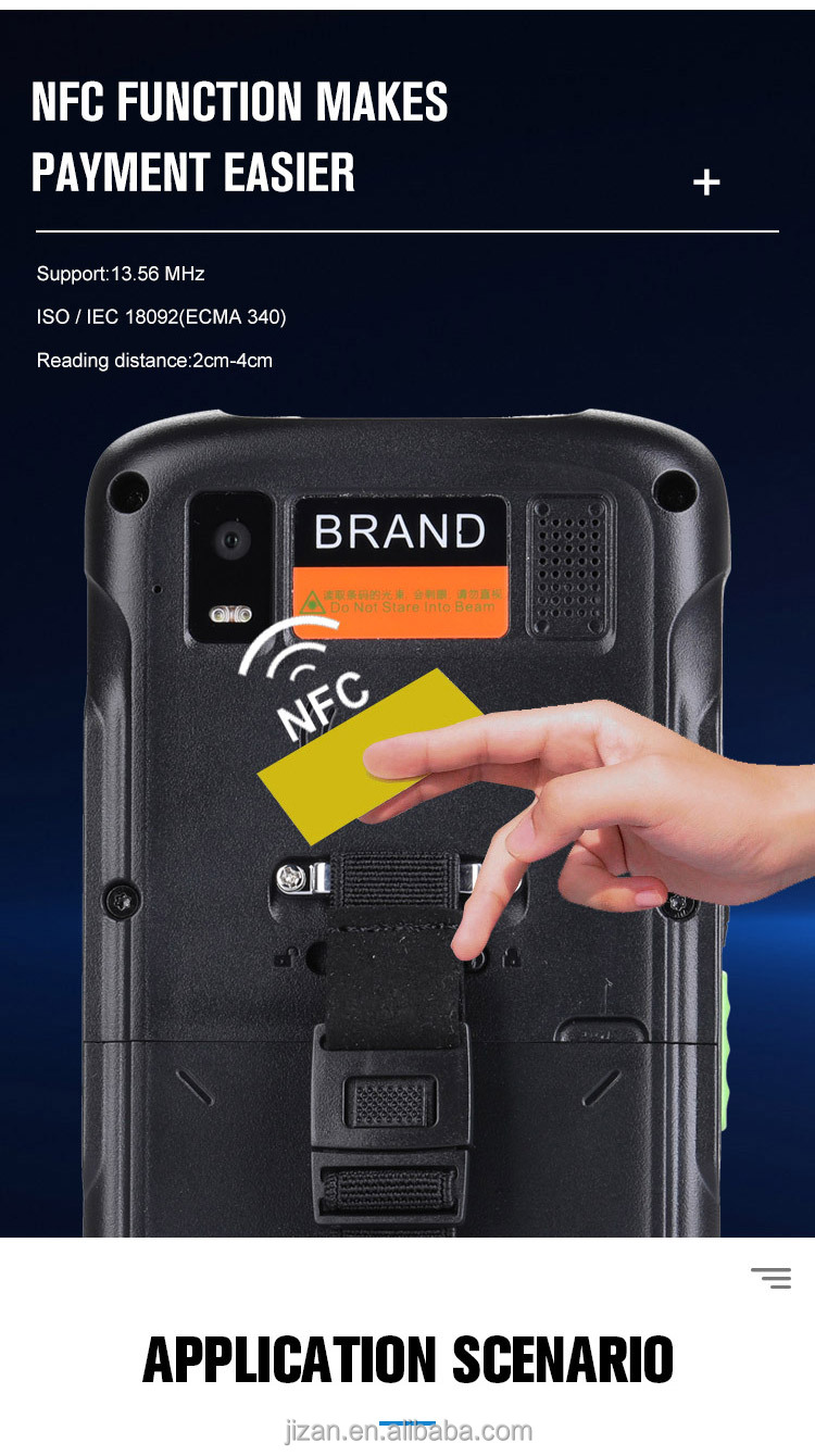 Multifunctional Portable Android PDA with 2.0GHz Octa-core Processor and NFC 13.56MHz