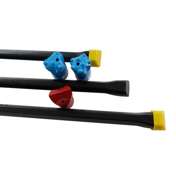 Hand Held Rock Tools H22 tapered drill rod/integral drill steel For Underground Mining