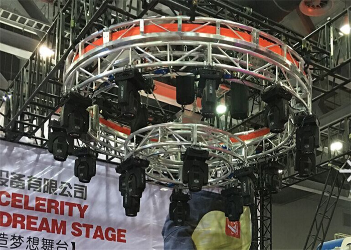 Lightweight Rotating Circle Shaped Aluminum Trusses For Event / Club / Big Show