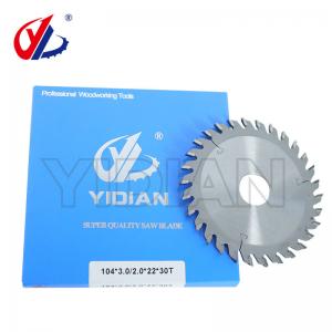 Quality 104x3.0 - 2.0x22x30T Saw Spare Parts End Cutting TCT Circular Saw Blade For Edgebander wholesale