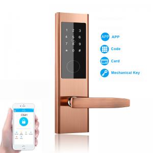 Quality Remote Control Black wifi keypad door lock Stainless steel Material wholesale