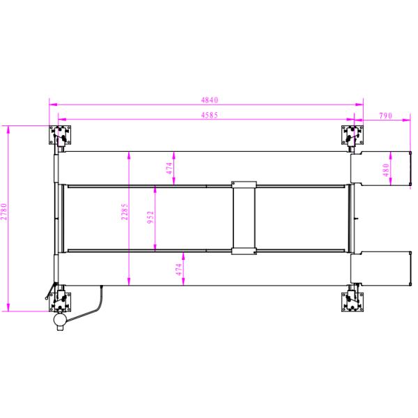 4 post parking hoist