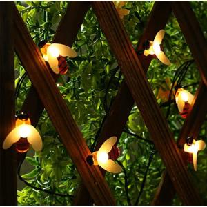 PVC 4 Inches 30LEDs Honey Bees Animal Shaped Solar Garden Lights