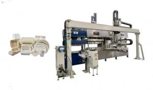 China Fully Automatic Pulp Tableware Production Line With Horizontal Walking Robot Arm on sale