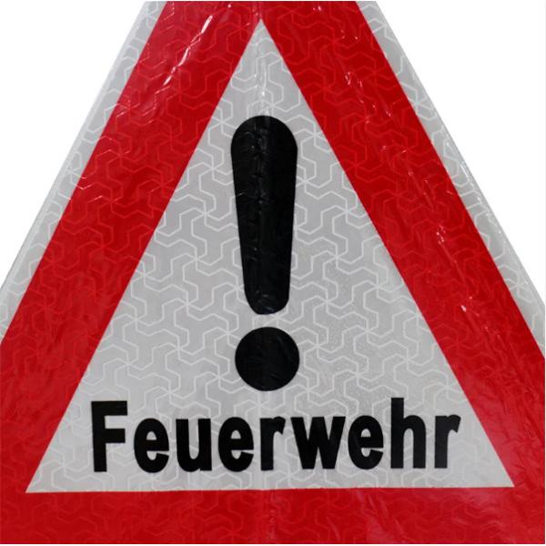 High Visibility Emergency Warning Sign Traffic Portable Folding ODM 700mm