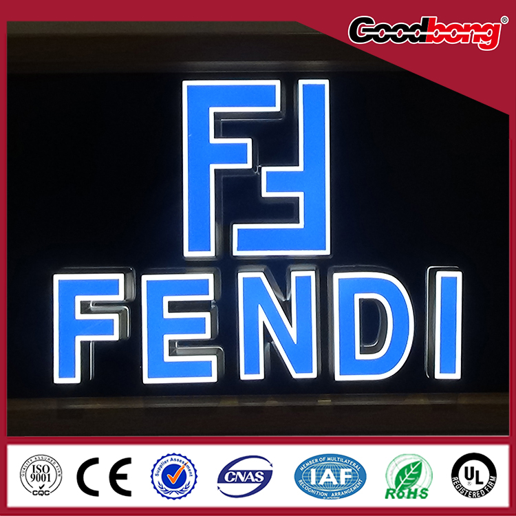 OEM Irregular acrylic advertising LED sign board, Letter sign board