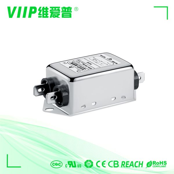 250VAC 40A Single Phase EMI Filter for Home Appliance Applications with AC Power Filtering