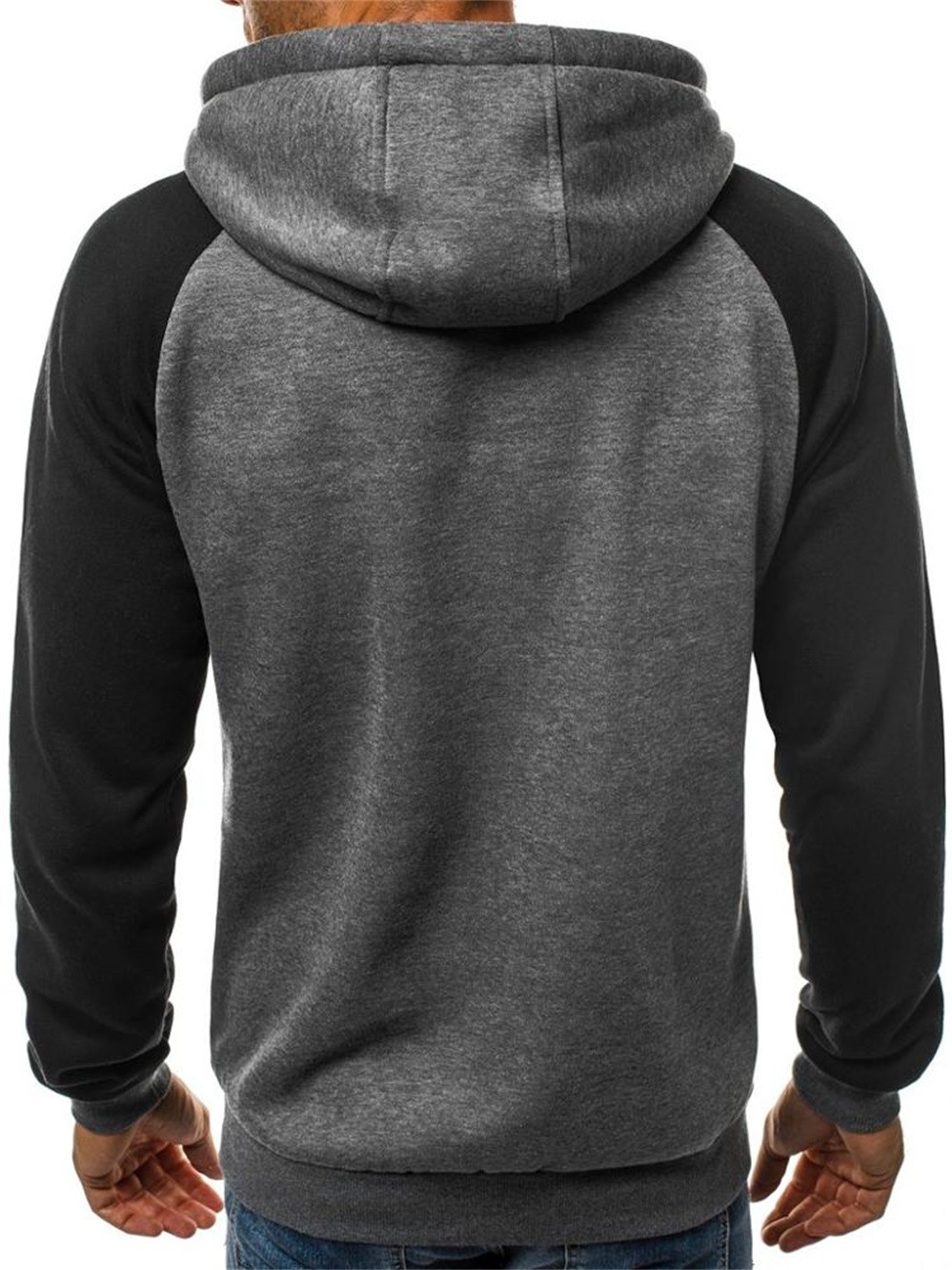 China Manufactur Color Block Heavyweight Cotton Hoodies mens sport sweatshirt