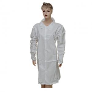 China Breathable Disposable Plastic Lab Coats Lint Free For Chemical Workshop on sale