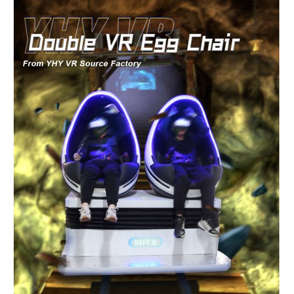 VR Double Egg Chair Virtual Reality Machine 2 Seats VR Cinema 9D Simulator Amusement Park