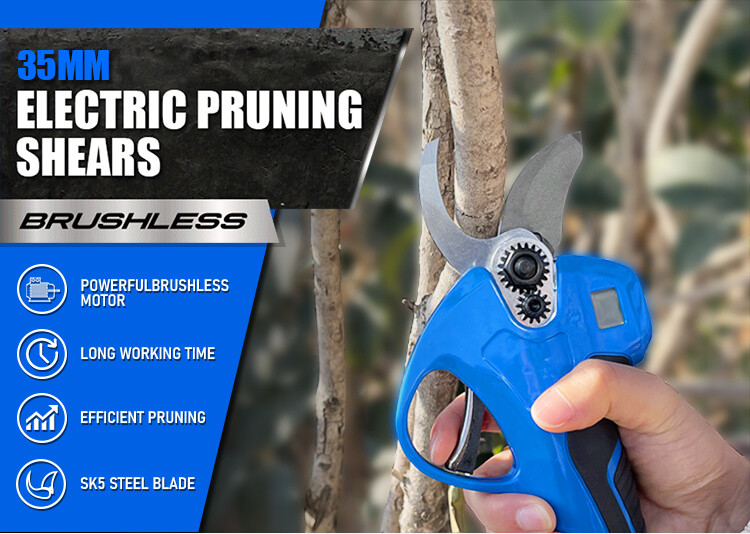 35MM Electric Pruner Cordless Pruner Shear Garden Cutting Tools