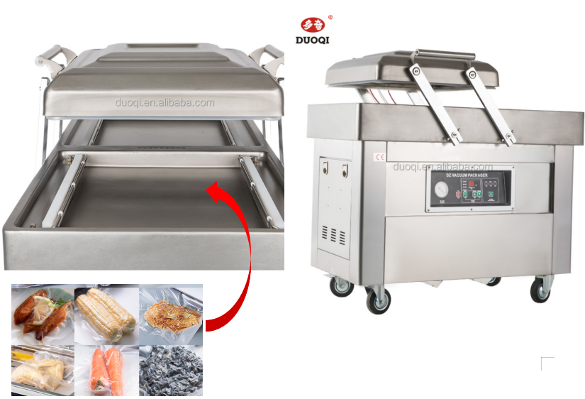DZ-600/2S Double Chambers Vacuum Sealer for Household Food Packaging and Preservation