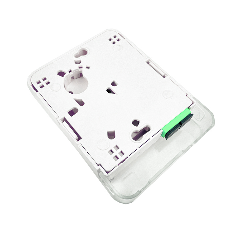2 Cores SC APC Plastic Fiber Optic Face Plate Socket Panel for Indoor in FTTH Network