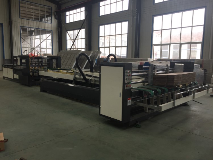 3 Layer 5 Layer Carton Folder Gluer Machine Fully Automatic Pneumatic Driven