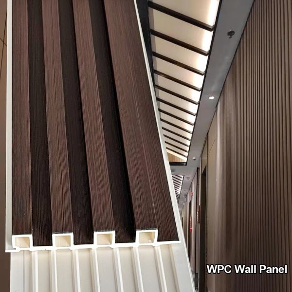 High Quality WPC Louver Panel Fluted Wall Panel For Interior Hotel WPC Wall Panel