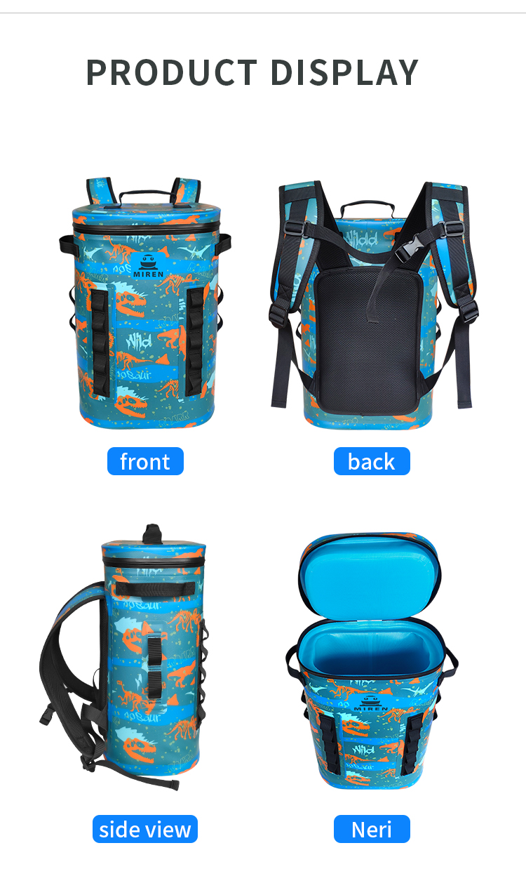 Customized 29 Cans Camouflage Cooler Backpack For Camping Picnic