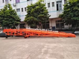 China Warehouse Container Yard Ramp , Special Design 8 Ton Hydraulic Mobile Yard Ramp on sale