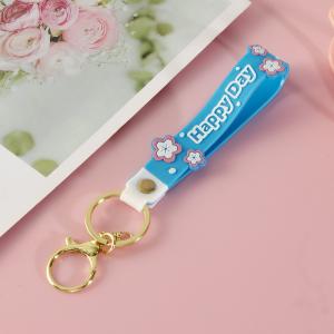 Personalized Luminescent Silicone Pendant Keychain Wrist Keychain Bracelets For