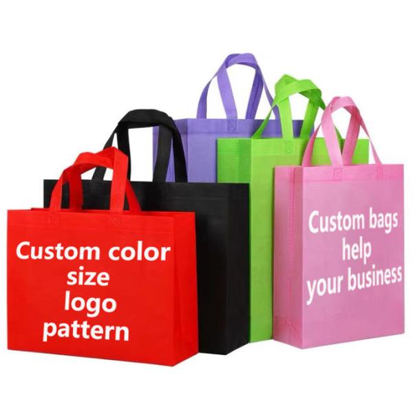 Spunbond Non Woven Bag Environmental Regeneration Foldable Customizable with Logo