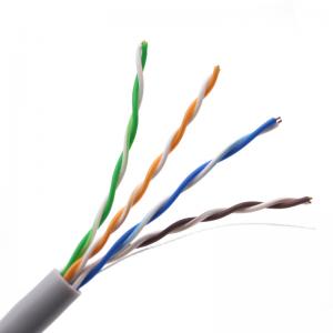 Quality Gray PVC 1000ft CAT5E Ethernet Cable Utp Bare Copper Ethernet Cable wholesale