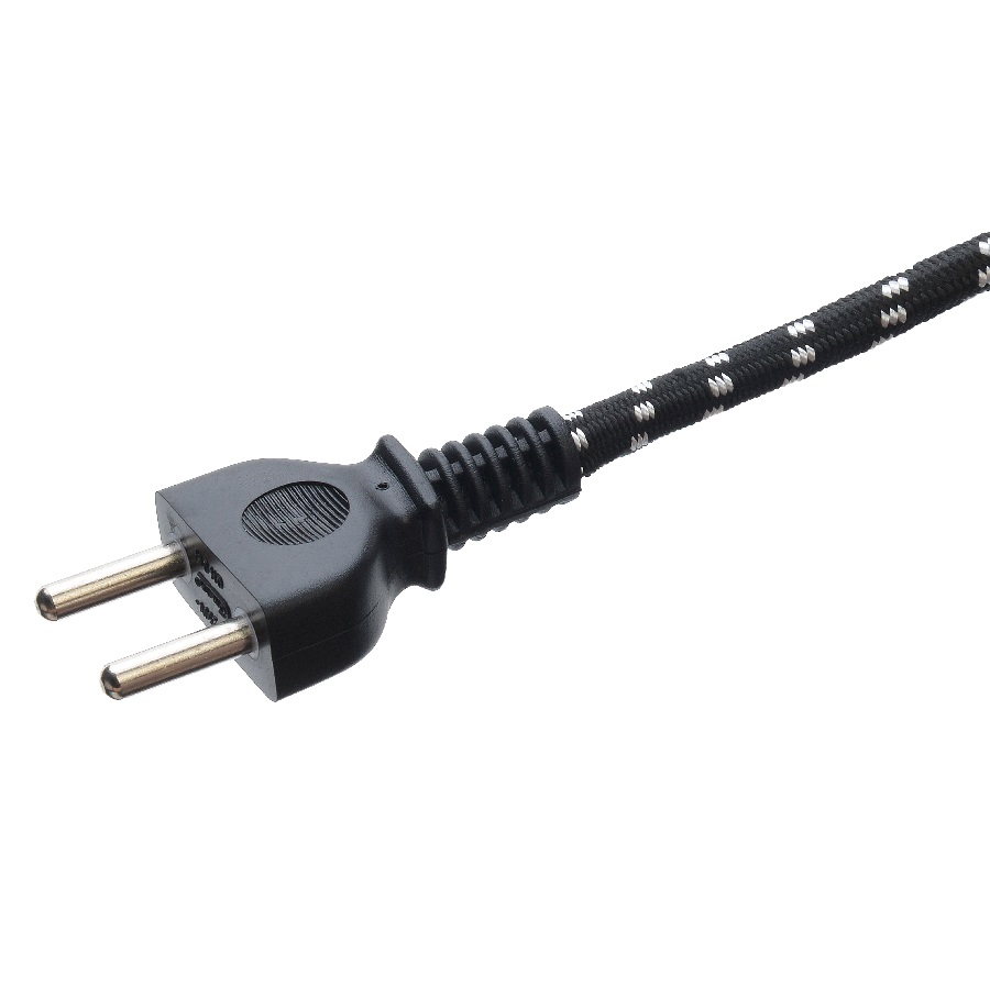Standard Grounding Power Cord Extension Cord Plug for Electric Iron Kettle 2 Pin Braided Rated Current 10A-16A