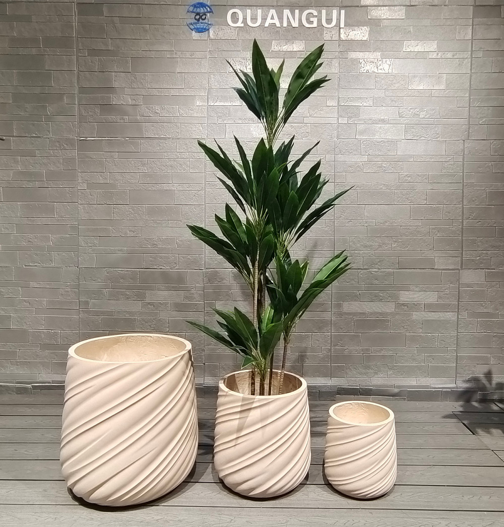 Beautifully Crafted Fiber Clay Planter For Your Greenery Collection