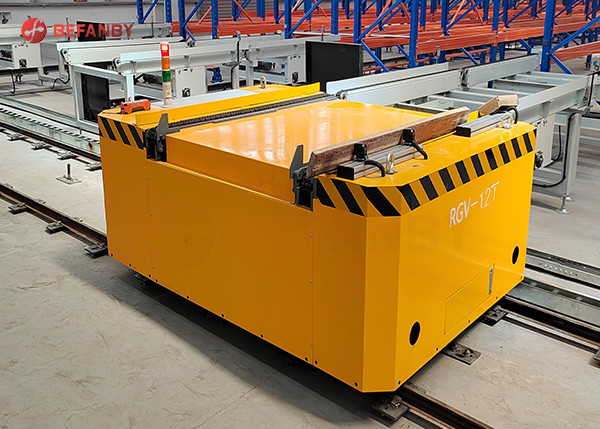 Automated Heavy Duty Factory Rail cart Transport Goods