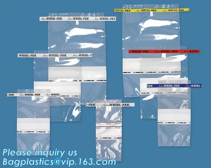 sampling bag sterile bags for microbiology sterile Zip lockk bags large sterile bags sterile bags medical sterile plas