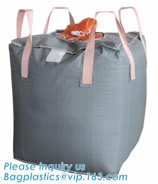 Cheap spout Cement Ton Reinforce Fibc Jumbo Bags 500kg Bulk Conductive Fibc Big Bag With Automatic Unloading Design for sale