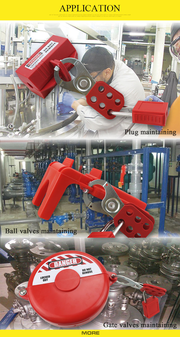 Steel Lockout Hasp with 6 Hooks Available Customized