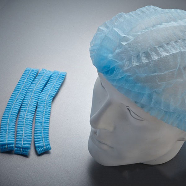 Green Blue Rib Bar 16gsm Medical Disposable Bouffant Cap