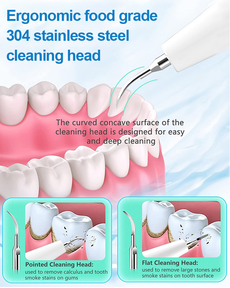 500mAh 2.1W Ultrasonic Dental Scalers For Home Use Visual On Mobile App