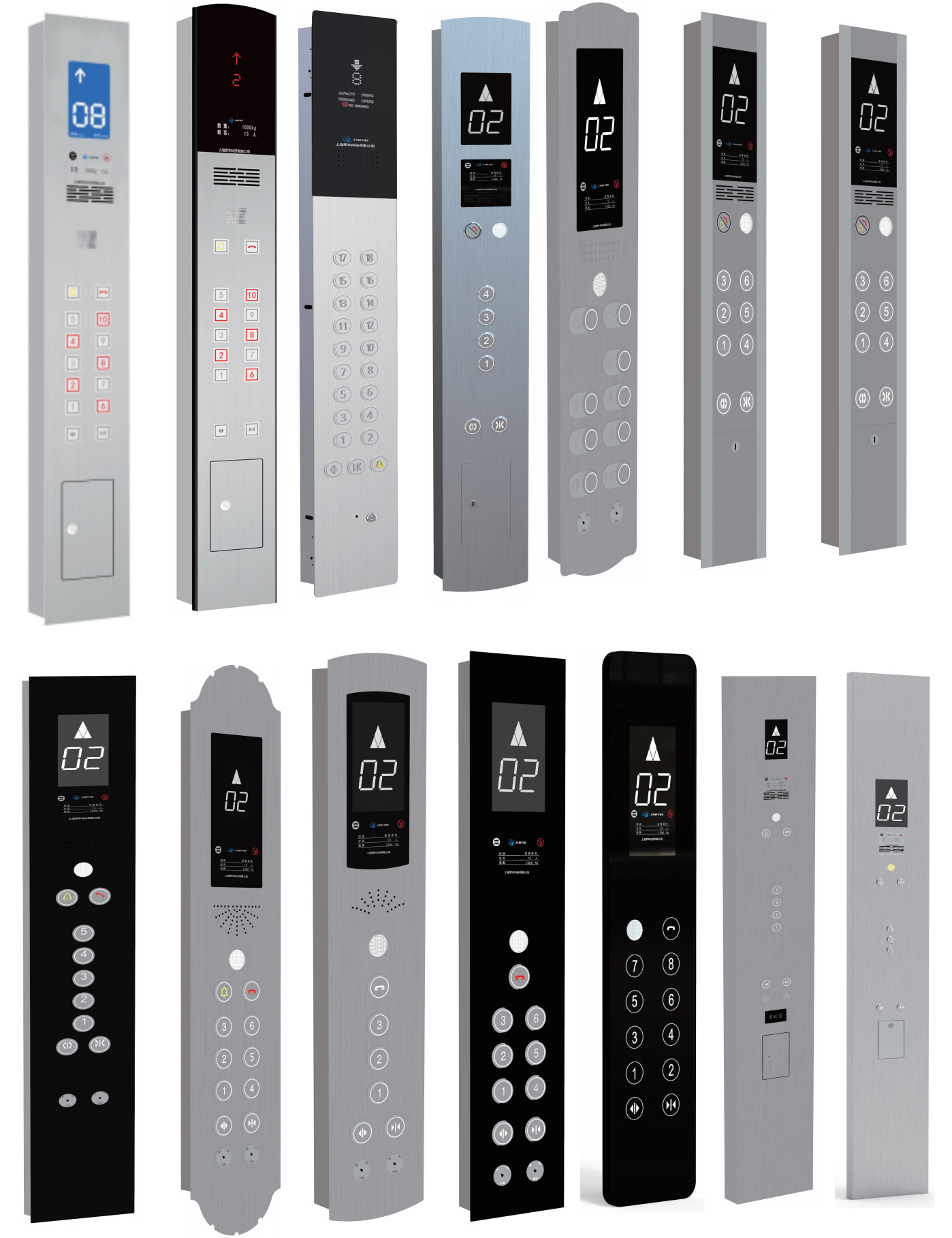 Elevator Cabin Car Control Operating Panel Stainless Steel Cop For Elevator Parts