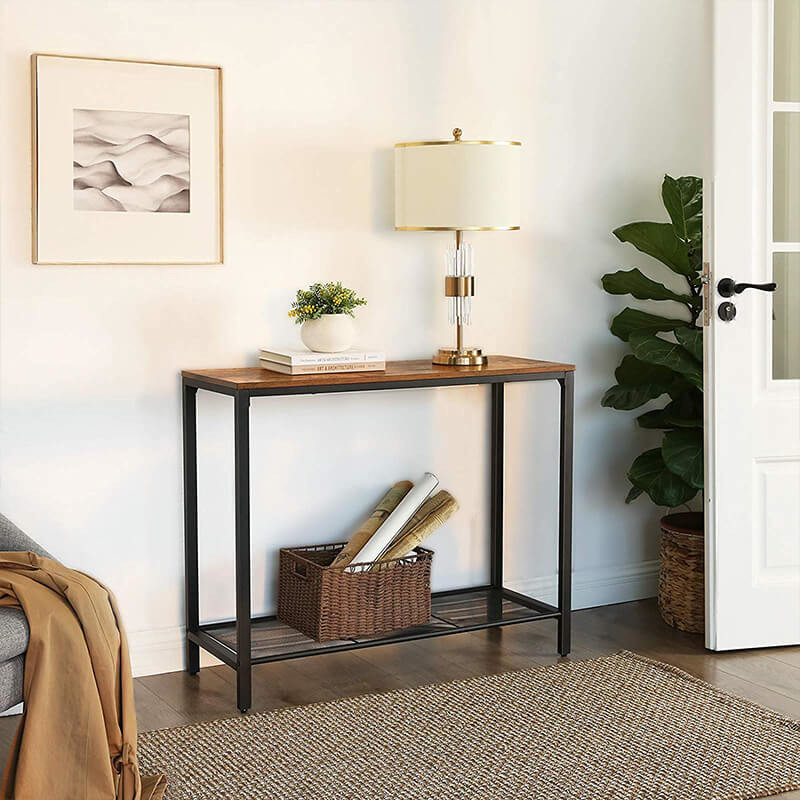 Quality Industrial Console Table, Rustic Sofa Table, Particleboard Console Table, ULNT86X wholesale