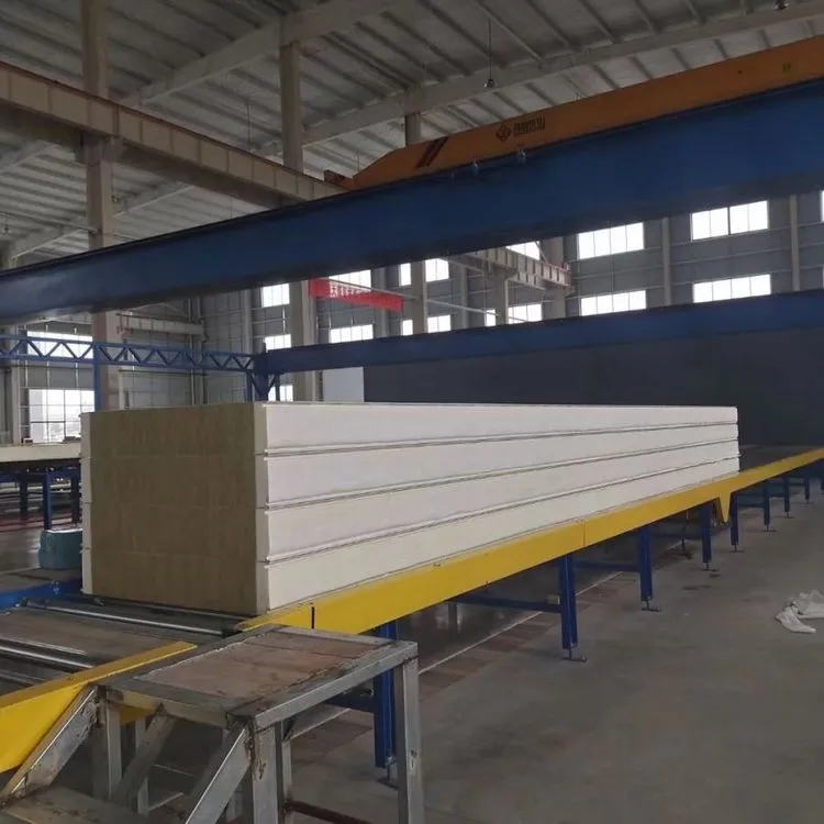 Prefabricated High Quality Color Coated Sandwich Panlegalvanized Steel Glass Wool Panel