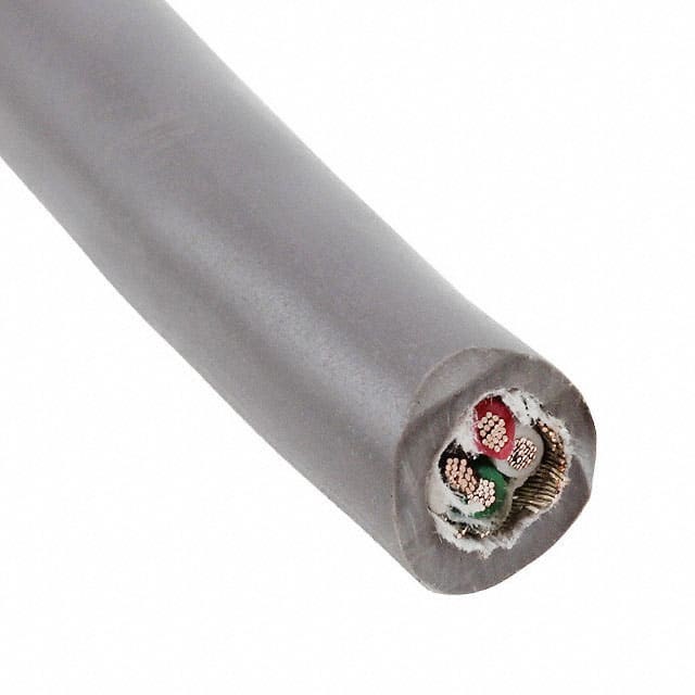Alpha Wire M1704SL005-ND CABLE 4CON 18AWG SLATE SHLD 100'