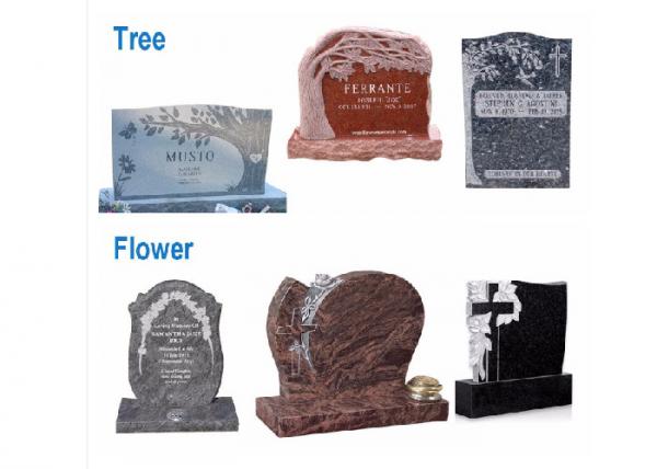 Cheap Various Shape Granite / Marble Headstones For Graves , Angel Headstones For Graves for sale