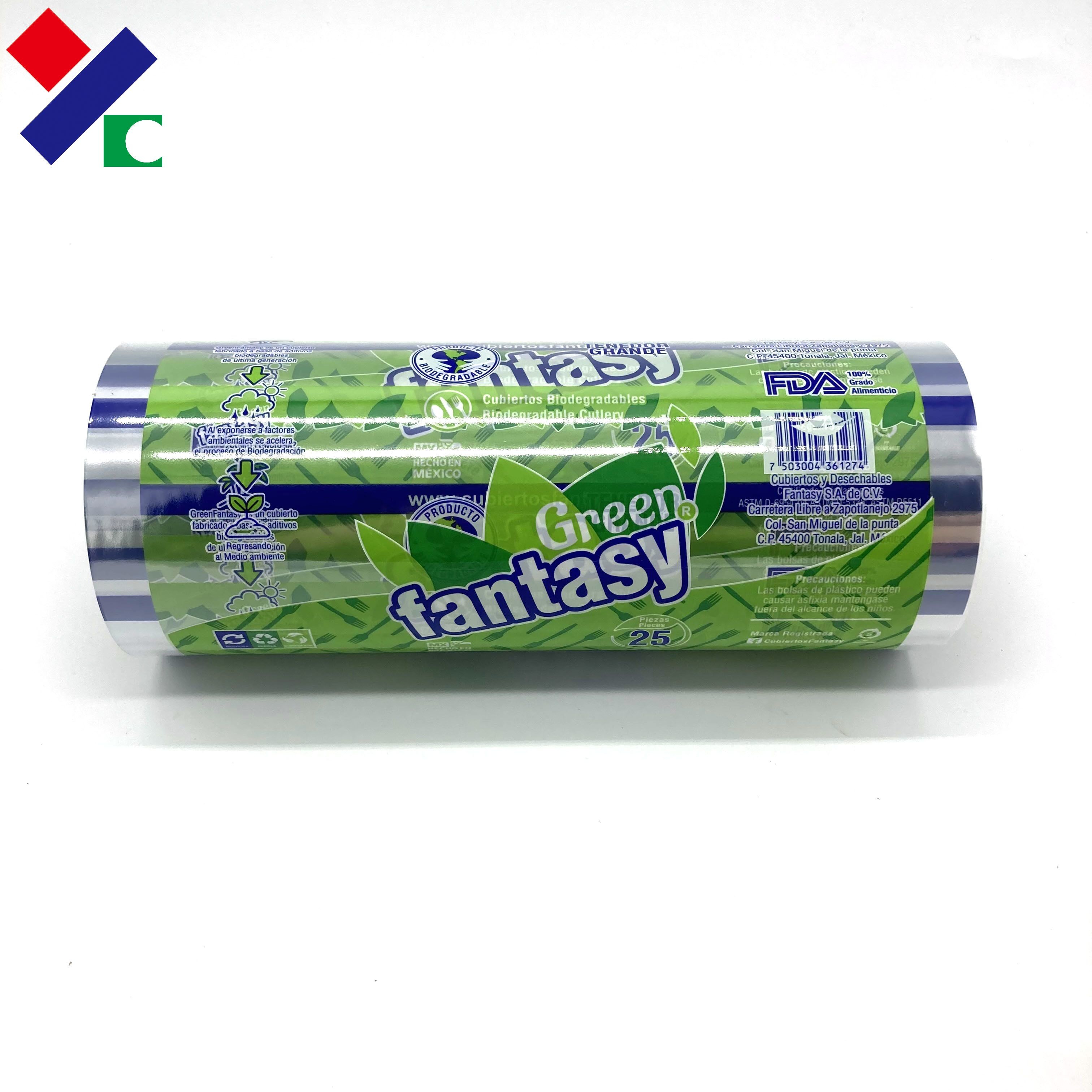 Potato Chips Biscuit Cookies Snack Food Packaging Film Roll Plastic Material
