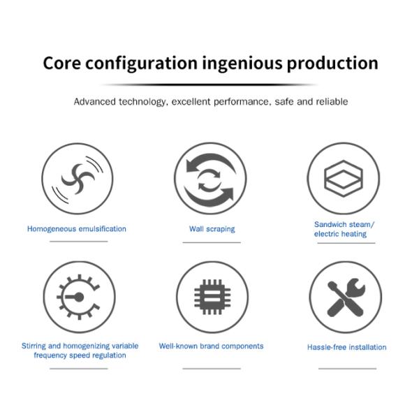 Industry Blending Mixing Machine Emulsifying Mixer for Ketchup Skincare Emulsifying Machine for Mayonnaise