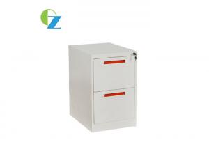Quality Vertical 2 Drawer Steel Filing Cabinet Metal Office Furniture Key Lock Style wholesale